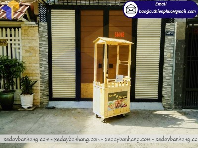 Kinh doanh món ăn vặt siêu hot cùng xe gỗ bán xiên que
