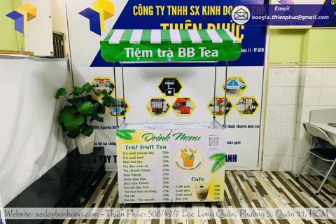 Sản Xuất Xe Bán Đồ Uống Lắp Ráp Theo Yêu Cầu – Giao Nhanh, Giá Tốt