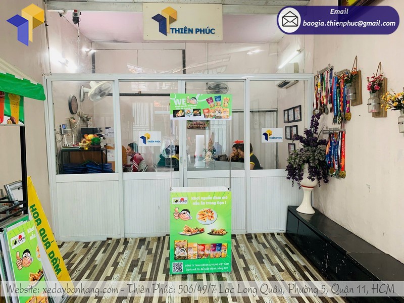 Booth quảng cáo sản phẩm tiếp thị là sản phẩm được lựa chọn nhiều nhất