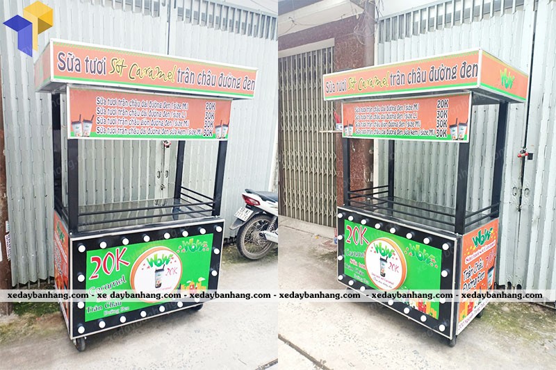 Đóng xe trà sữa đường đen